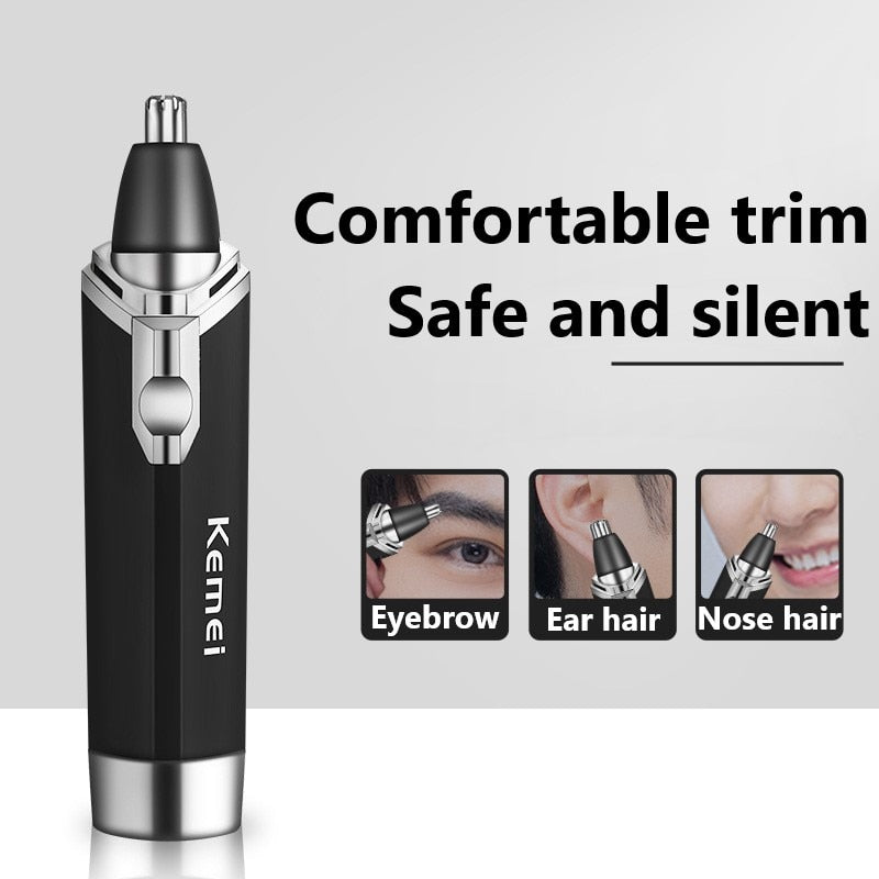 Kemei  Professional Nose / ear  Hair Trimmer - eyebrow  Clipper / USB rechargeable / FREE Shipping