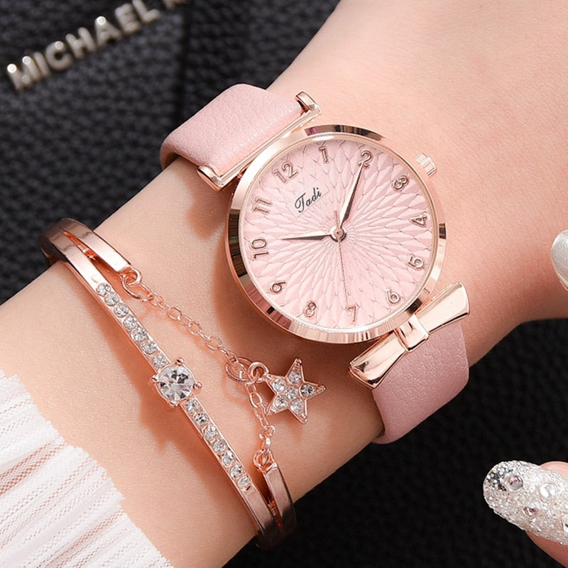 Elegant Bracelet and LVPAI Watch For Women / quartz / enter discount code  RPHKSPFPJRSN  Buy 1 get 1 FREE  /  FREE Shipping