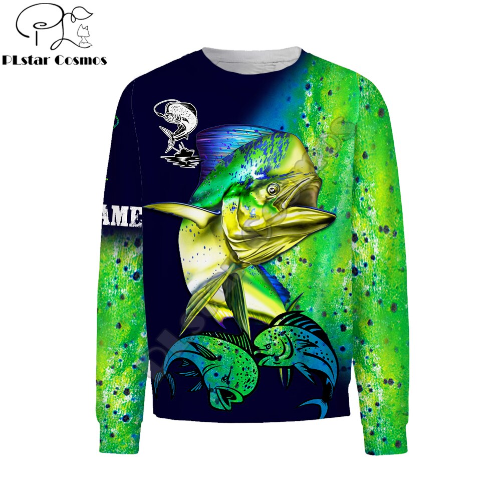 Ladies/ Men  hoodies or sweat shirt with beautiful  Mahi fish  3D images  Deluxe Hoodie  Zip Pullover  / FREE shipping