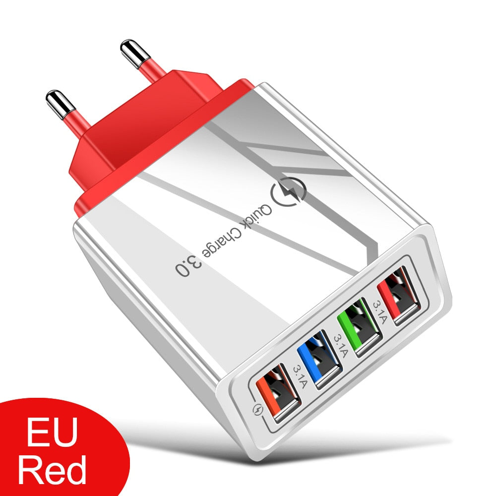 USB QC Wall Plug Quick Charger 3.0 For iPhone 12 Pro-Max Tablet / Buy 25 get 10 FREE / Enter Code  5M6TST0TF4FN /  Shipping