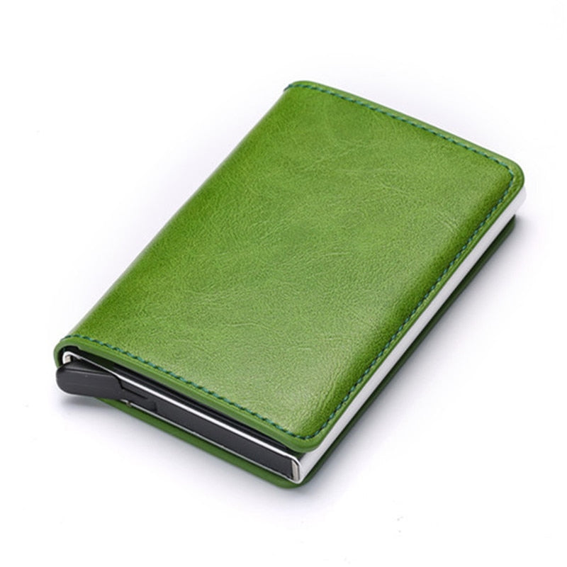 Men RFID Blocking Money, Bank Card Slim Leather Wallet-ID Holder-money clip/ Free Shipping
