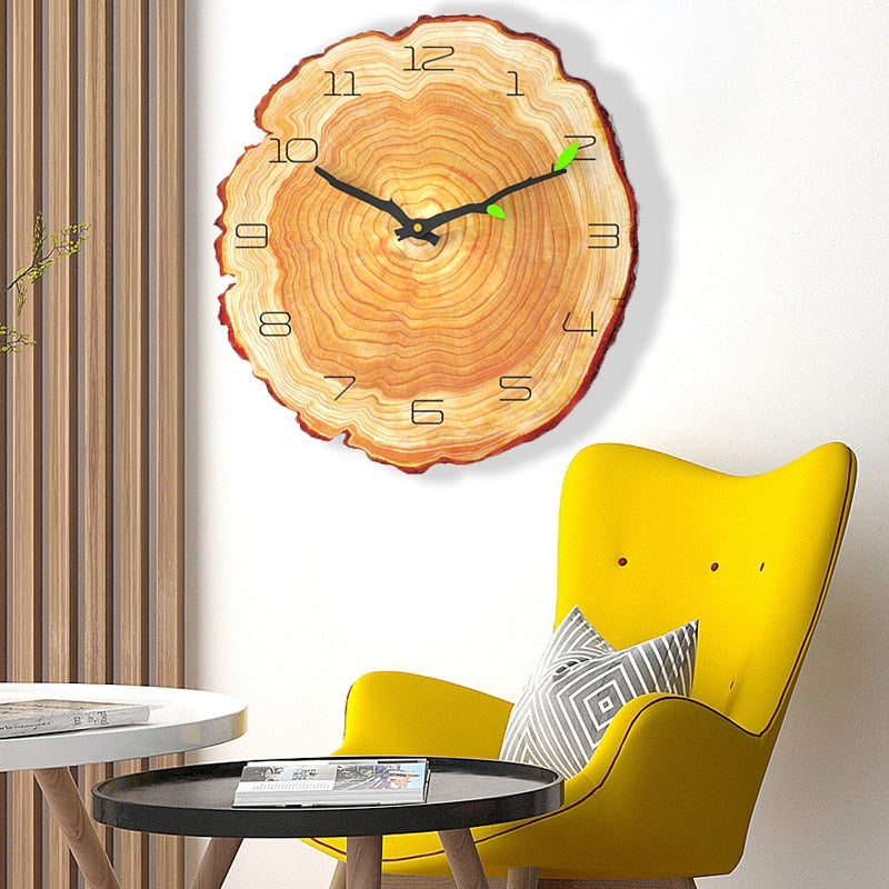 3D Wood Grain 12 inch Wall Clock  - Quartz / FREE Shipping - tracking available