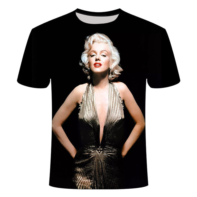 Men / Ladies t-shirt prints Marilyn Monroe with other beautiful  prints / FREE shipping