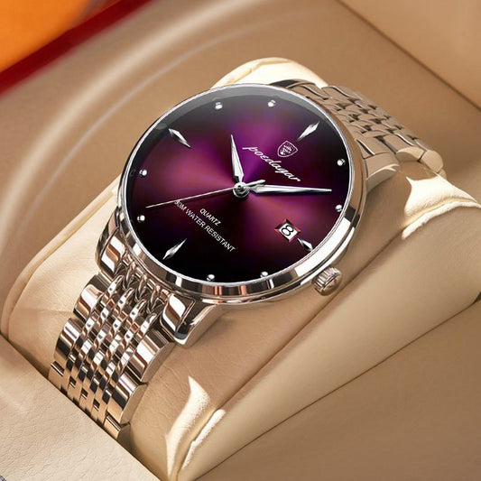 POEDAGAR Men's  Quartz  Watch  / Waterproof / Luminous / Stainless Steel , enter Discount Code 1QFX86VKJ1AS  Buy 1 get 1 FREE / FREE Shipping