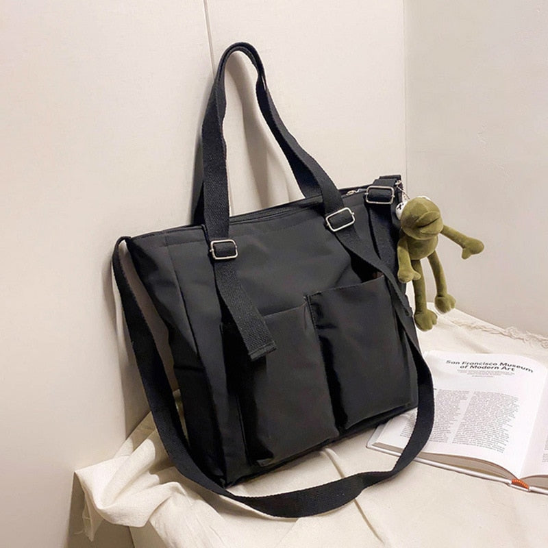Ladies  Bag great for work/Salon or beach with Zipper / Nylon Waterproof / Large Capacity Tote Shoulder Bag  / FREE Shipping