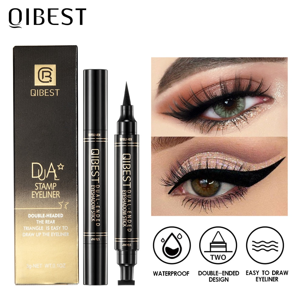 QIBEST multi-color  Eyeliner  Pen Waterproof Fast Dry Double-ended / FREE shipping