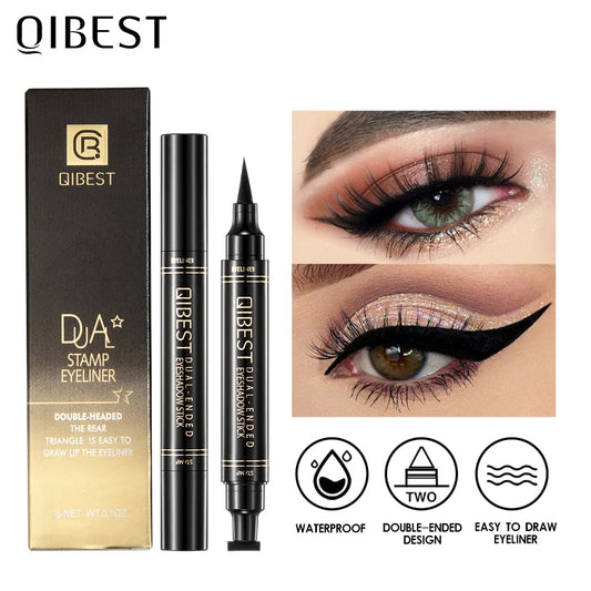QIBEST multi-color  Eyeliner  Pen Waterproof Fast Dry Double-ended / FREE shipping