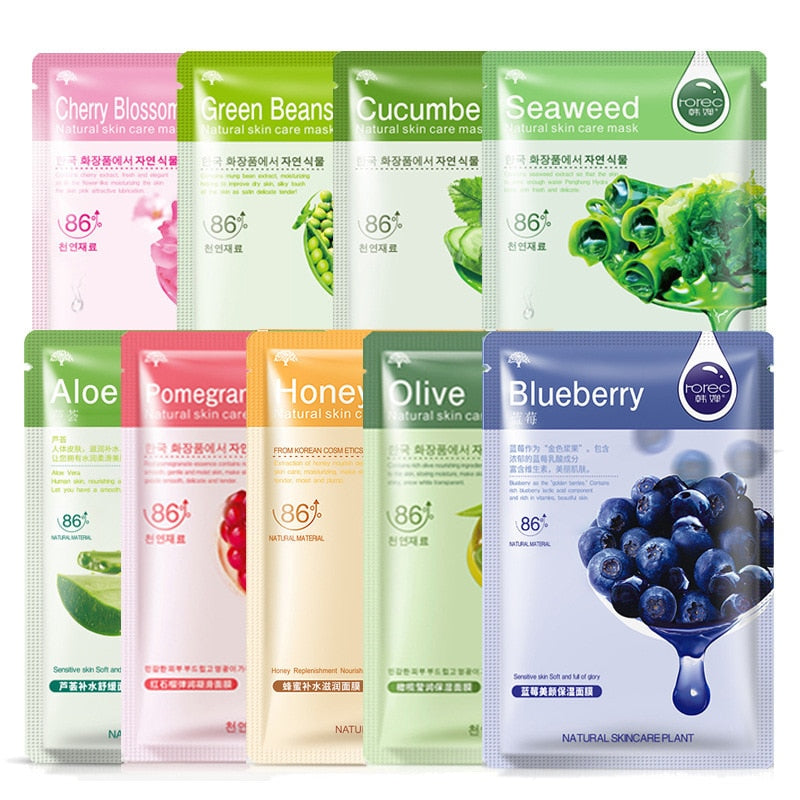Skin Care Natural Fruit Plant Facial Mask Moisturizing / Oil-Control - Fruit Face Mask  / FREE shipping