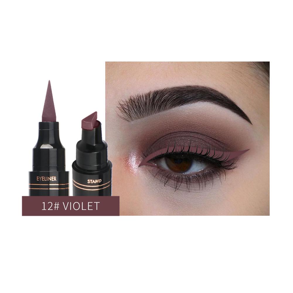 QIBEST multi-color  Eyeliner  Pen Waterproof Fast Dry Double-ended / FREE shipping