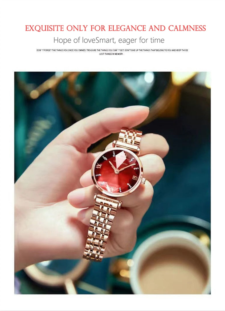 POEDAGAR 9313 Elegant Ladies Watch with sparkling Diamonds-luminous/FREE Shipping
