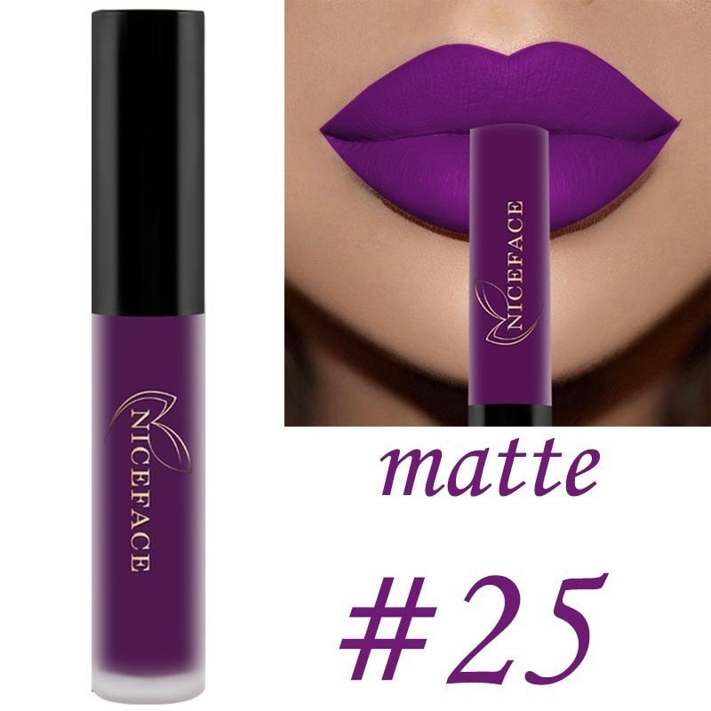 Best Lip Gloss/ Lipstick 25 Colors Waterproof Matte Lip Gloss Liquid / Buy 6 get 1 FREE / Enter Code 1G3G7SQNGXFP /  FREE Shipping