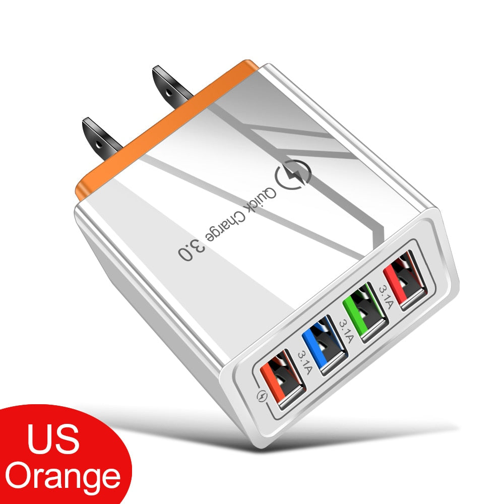 USB QC Wall Plug Quick Charger 3.0 For iPhone 12 Pro-Max Tablet / Buy 25 get 10 FREE / Enter Code  5M6TST0TF4FN /  Shipping