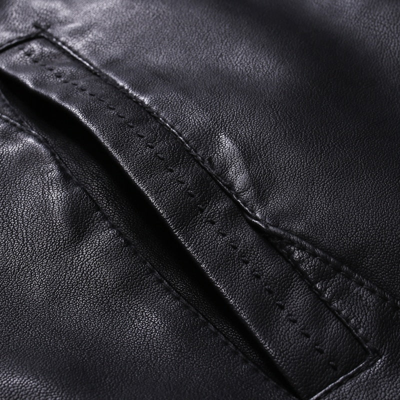 Men's Leather Jacket great for  Motorcycle or Casual wear   / FREE Shipping - tracking available