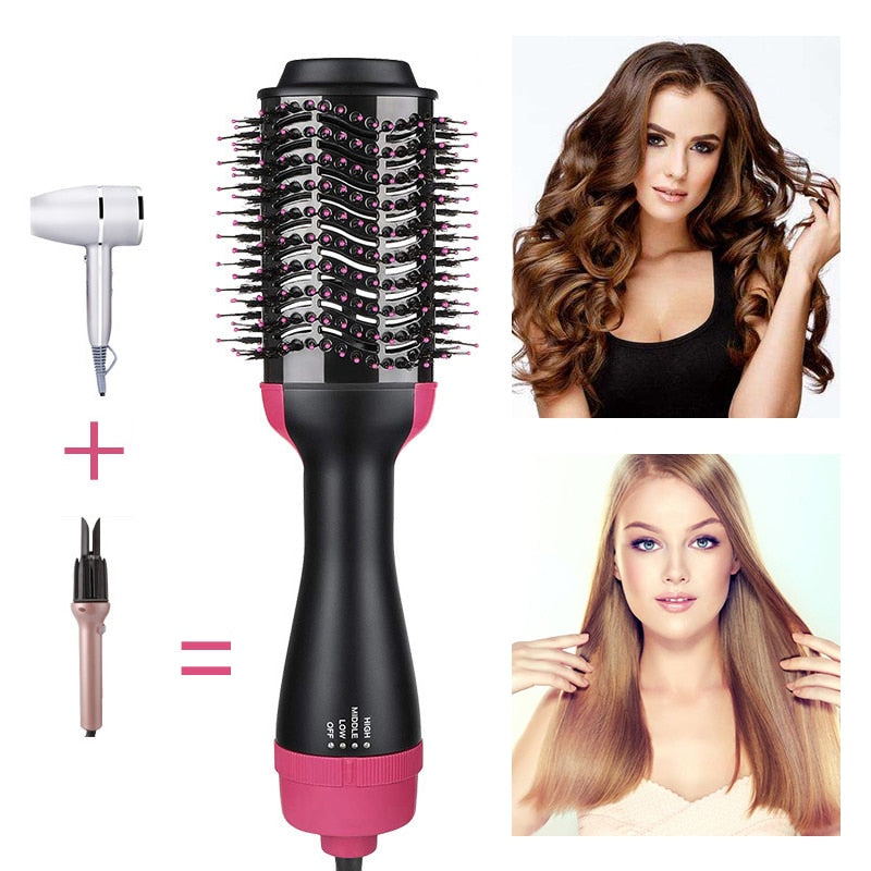 One Step Hot Air Brush Household Hair Dryer Brush &amp; Volumizer Hair Curler Straightener Salon Hair Styling Tools