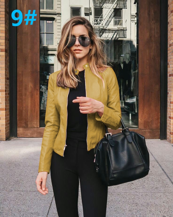 Ladies  leather Jacket comfortable lining / BUY  3 get  1  FREE enter Discount Code BWX1SKG5BYMV /  FREE Shipping - tracking available
