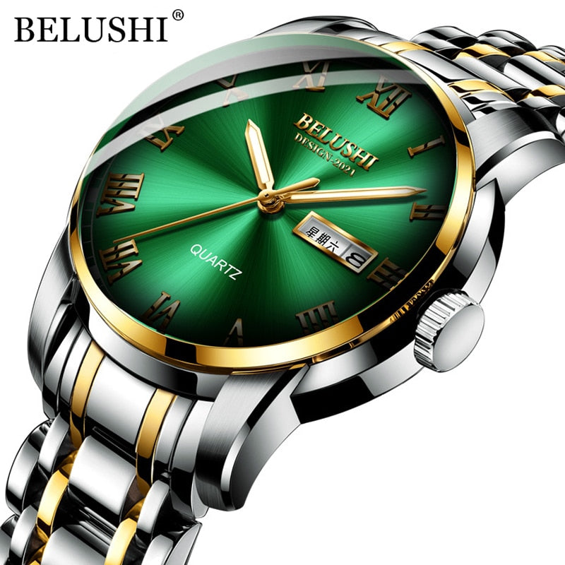 BELUSHI Top Brand Luxury Men's Watch, Luminous/ FREE Shipping - tracking available