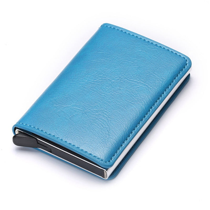 Men RFID Blocking Money, Bank Card Slim Leather Wallet-ID Holder-money clip/ Free Shipping