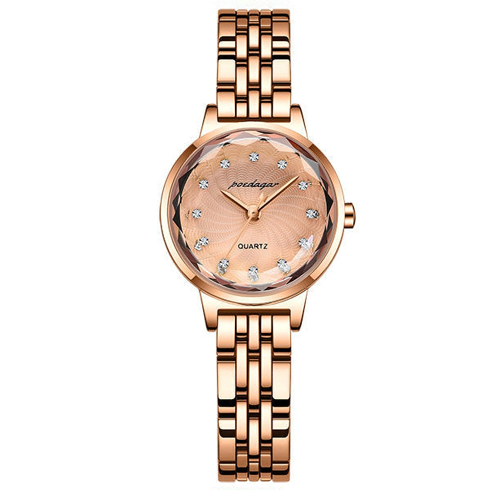 POEDAGAR Elegant  Ladies Quartz Watch  / Rose Gold Stainless Steel /  Waterproof , enter Discount Code QRX0YP9S16Q6  Buy 1 get 1 FREE / FREE Shipping