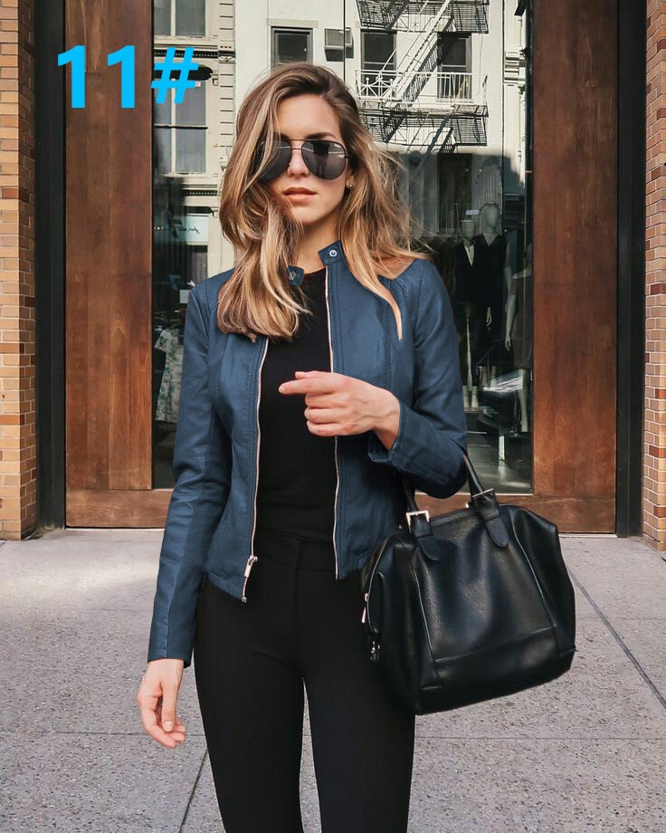 Ladies  leather Jacket comfortable lining / BUY  3 get  1  FREE enter Discount Code BWX1SKG5BYMV /  FREE Shipping - tracking available