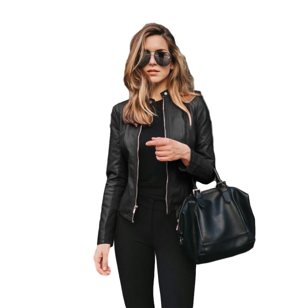 Ladies  leather Jacket comfortable lining / BUY  3 get  1  FREE enter Discount Code BWX1SKG5BYMV /  FREE Shipping - tracking available