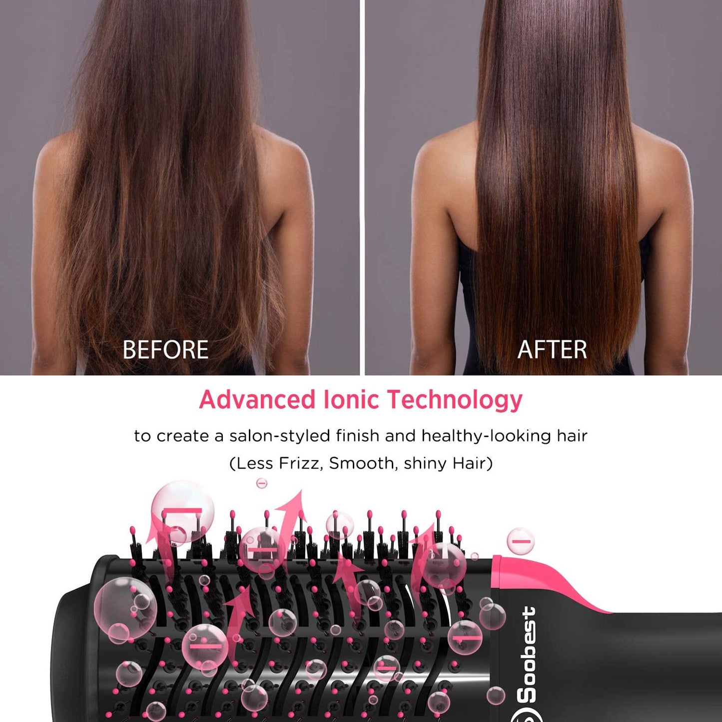 One Step Hot Air Brush Household Hair Dryer Brush &amp; Volumizer Hair Curler Straightener Salon Hair Styling Tools