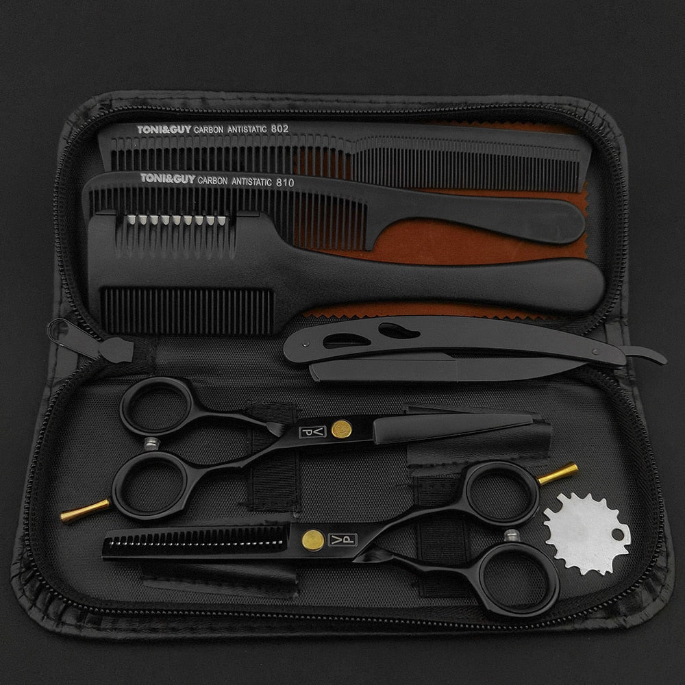 Professional Japan 440c 6 Inch Hair Scissors Set /  Cutting Shears / Thinning Barber Scissors Set / Barber Hairdressing Scissors  / FREE Shipping