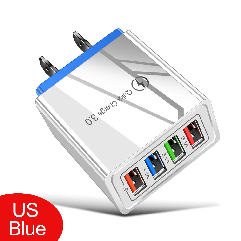 USB QC Wall Plug Quick Charger 3.0 For iPhone 12 Pro-Max Tablet / Buy 25 get 10 FREE / Enter Code  5M6TST0TF4FN /  Shipping