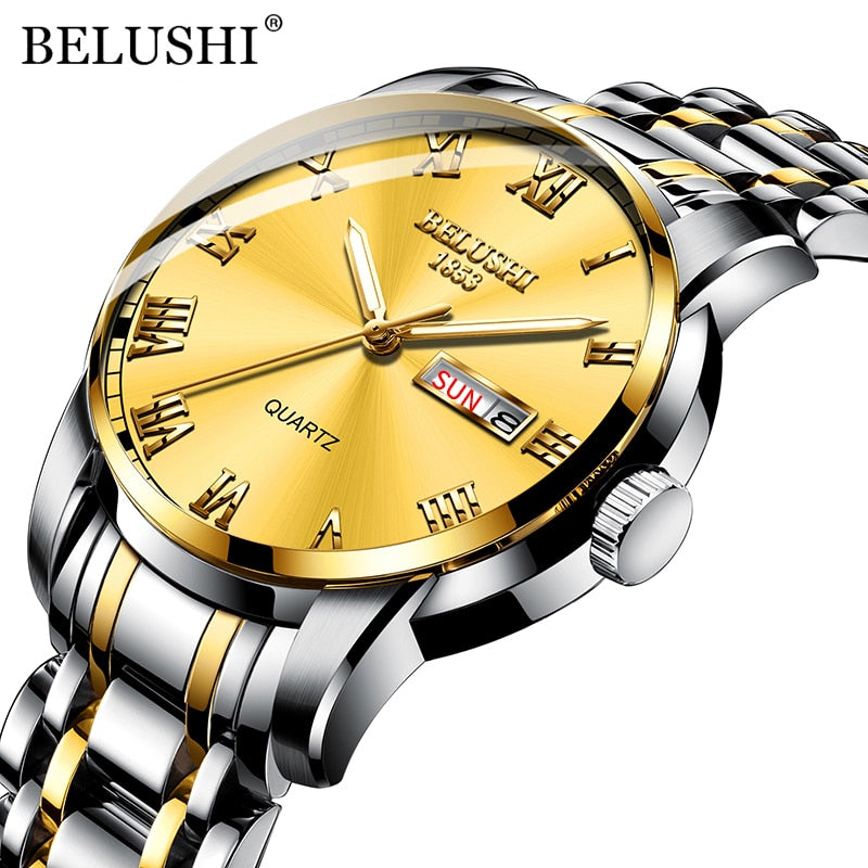 BELUSHI Top Brand Luxury Men's Watch, Luminous/ FREE Shipping - tracking available