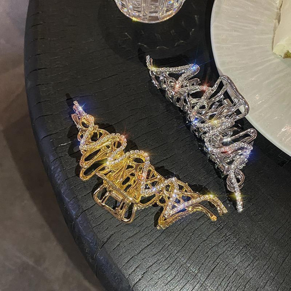 AWAYTR custom Rhinestone Metal Hair Claw Crab Clip / Free Shipping