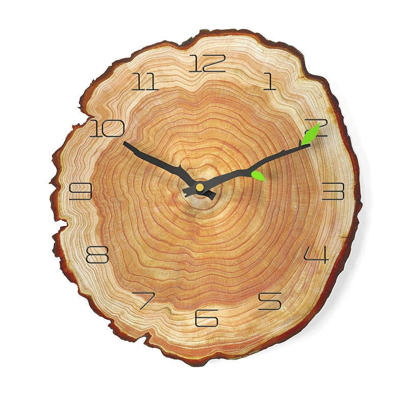 3D Wood Grain 12 inch Wall Clock  - Quartz / FREE Shipping - tracking available
