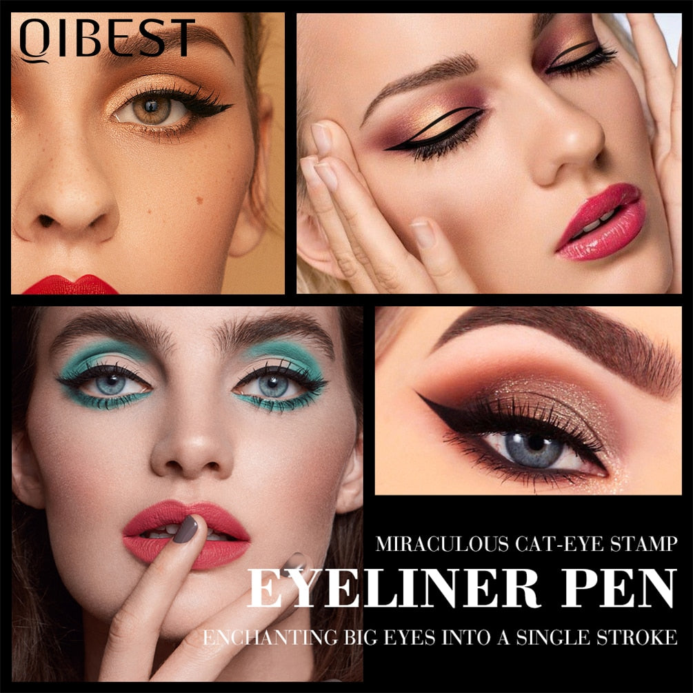 QIBEST multi-color  Eyeliner  Pen Waterproof Fast Dry Double-ended / FREE shipping
