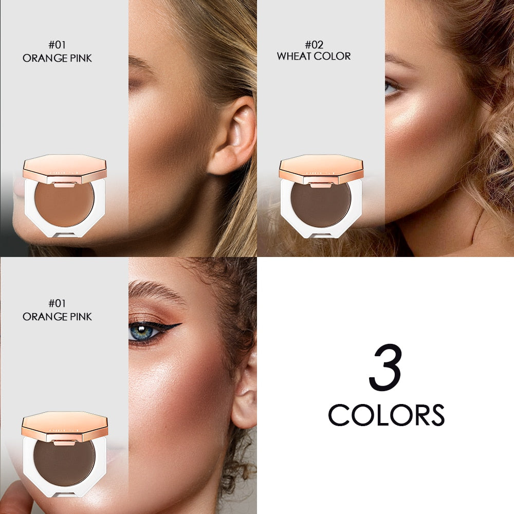 QIBEST Face Makeup Bronzer Palette Silky Cream / Buy 4 get 1 FREE enter Discount Code CVECF182N19G  / FREE Shipping