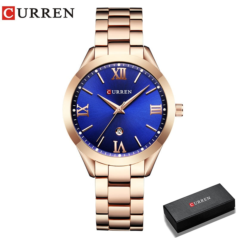CURREN  beautiful  Gold  Ladies Wrist  Watch ,  Quartz /  FREE Shipping