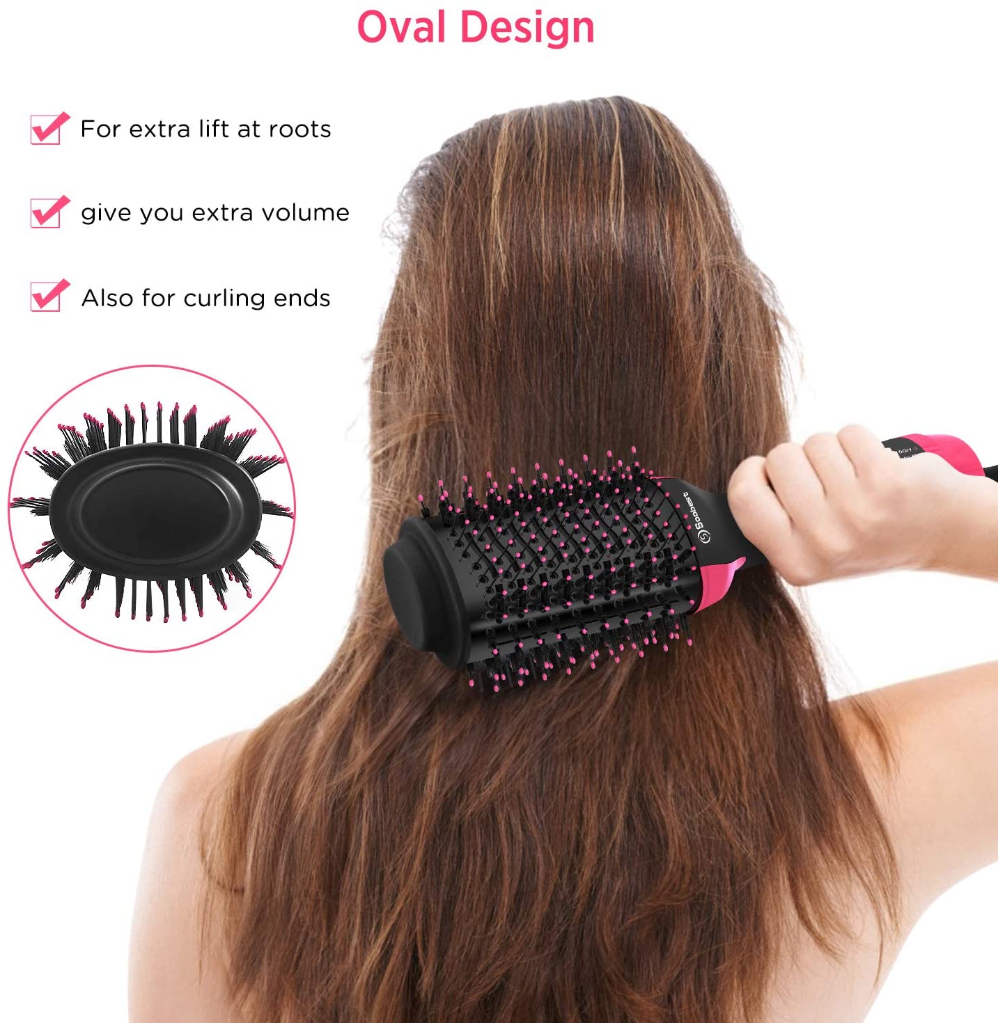 One Step Hot Air Brush Household Hair Dryer Brush &amp; Volumizer Hair Curler Straightener Salon Hair Styling Tools