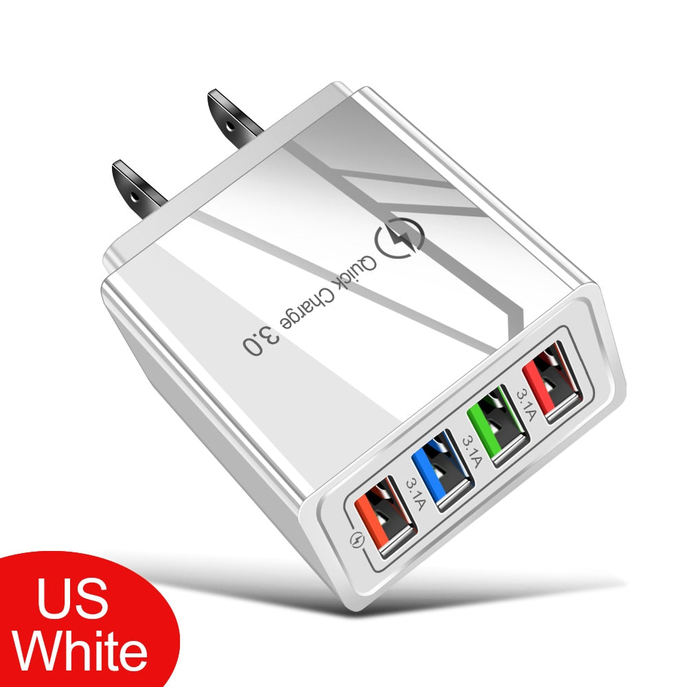USB QC Wall Plug Quick Charger 3.0 For iPhone 12 Pro-Max Tablet / Buy 25 get 10 FREE / Enter Code  5M6TST0TF4FN /  Shipping