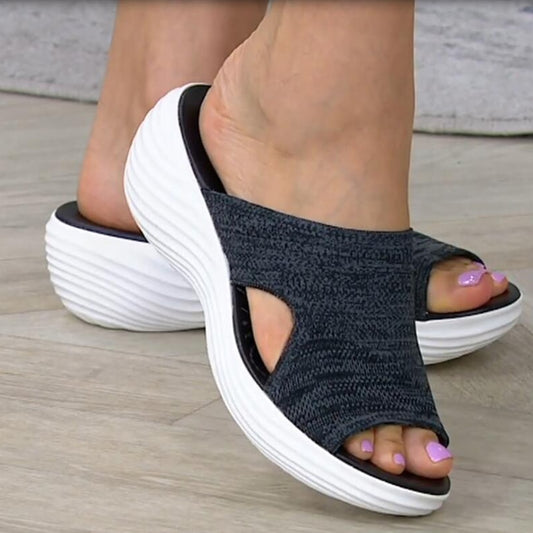 Summer Women Beach Mesh Slippers Casual Comfortable orthopedic EVA sole / FREE Shipping