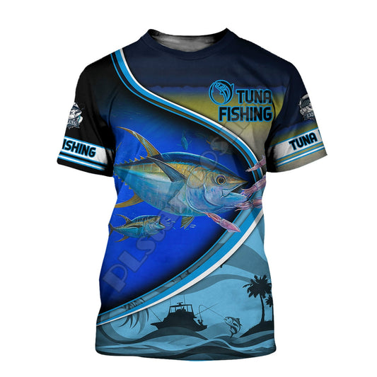 Men / Women awesome  3d print Tuna fishing  casual T-shirt comfortable / FREE Shipping