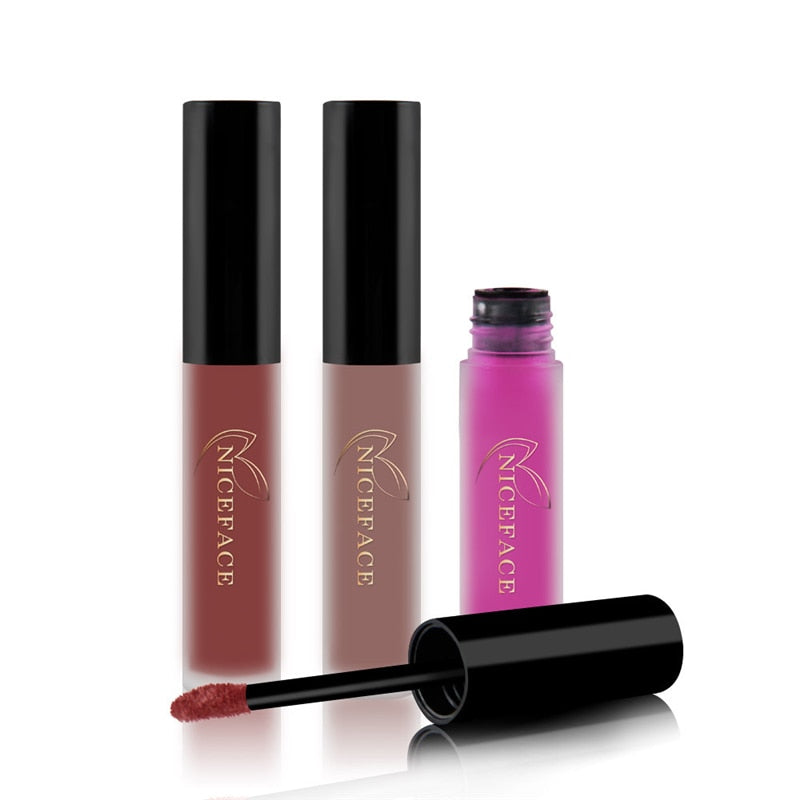 Best Lip Gloss/ Lipstick 25 Colors Waterproof Matte Lip Gloss Liquid / Buy 6 get 1 FREE / Enter Code 1G3G7SQNGXFP /  FREE Shipping