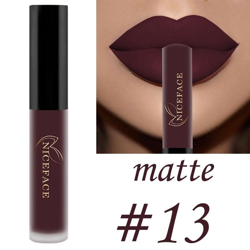 Best Lip Gloss/ Lipstick 25 Colors Waterproof Matte Lip Gloss Liquid / Buy 6 get 1 FREE / Enter Code 1G3G7SQNGXFP /  FREE Shipping