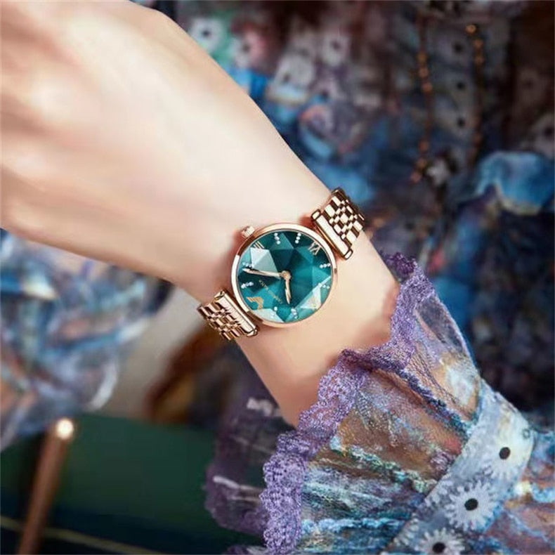 POEDAGAR 9313 Elegant Ladies Watch with sparkling Diamonds-luminous/FREE Shipping