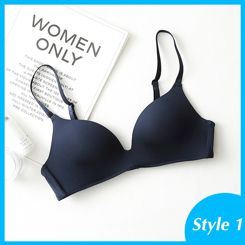 Seamless Bras for Women Push Up A - B cup comfortable  / enter Discount Code  XRSBZPJWKDSK   BUY  4 get 1 FREE  /  FREE  Shipping
