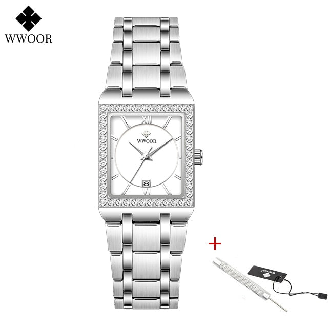 WwOOR beautiful Gold 8858 Watches for Women / enter discount code 8DHRGX9DAJT2  Buy 1 get 1 FREE / FREE Shipping