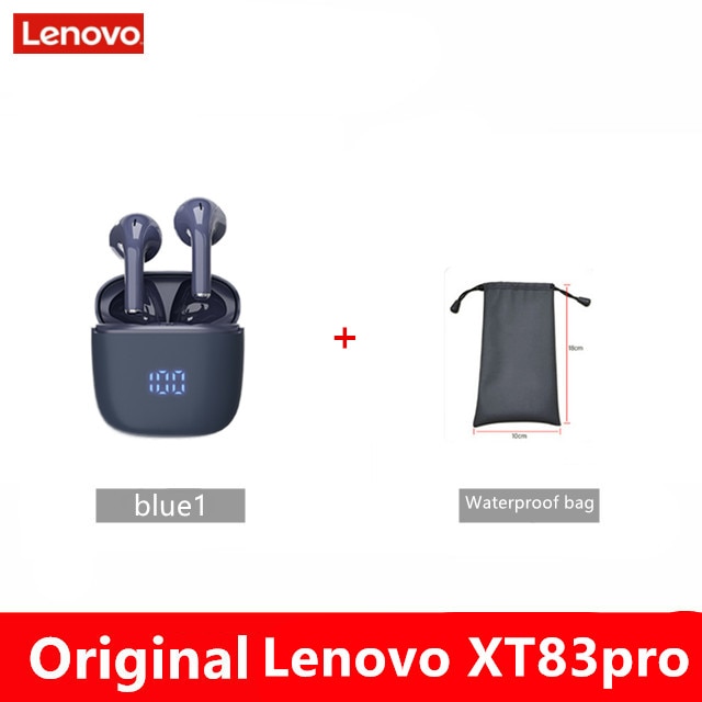 Lenovo XT83 Pro Wireless Bluetooth 5.1 Headphones LED Display Bluetooth Earphones with Dual Mics / FREE Shipping