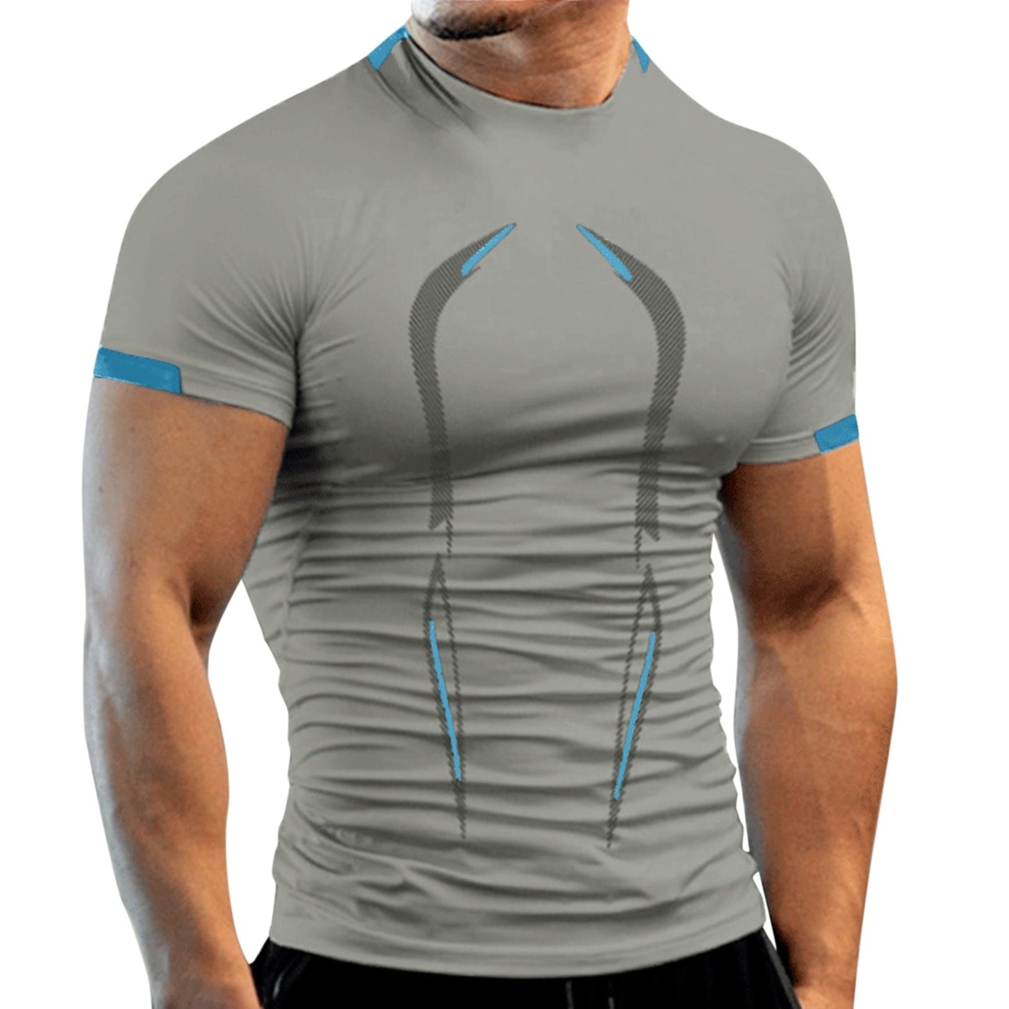 Summer Athletic Sport Shirt for  Men /  Quick Dry  workout  Shirt  / enter discount code X9X17Z1D08N2    Buy 5 get 1 FREE  / FREE Shipping
