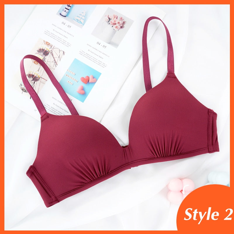 Seamless Bras for Women Push Up A - B cup comfortable  / enter Discount Code  XRSBZPJWKDSK   BUY  4 get 1 FREE  /  FREE  Shipping