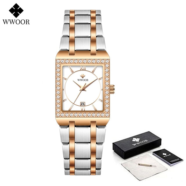 WwOOR beautiful Gold 8858 Watches for Women / enter discount code 8DHRGX9DAJT2  Buy 1 get 1 FREE / FREE Shipping