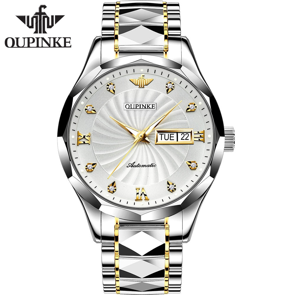Swiss OUPINKE Top Brand Luxury business Men's Wrist watch / Waterproof