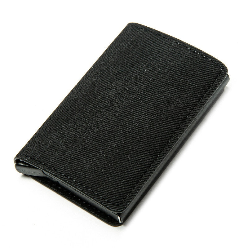 Men RFID Blocking Money, Bank Card Slim Leather Wallet-ID Holder-money clip/ Free Shipping