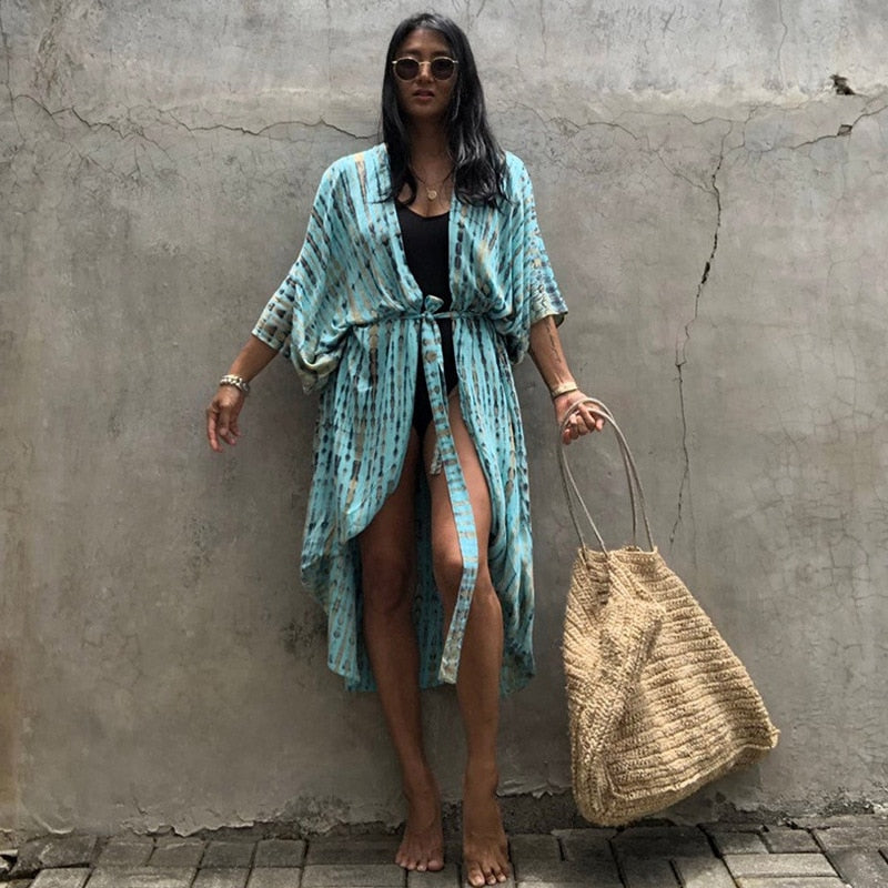 Beach Cover Up Kimono Robe for Women  light and comfortable / FREE Shipping