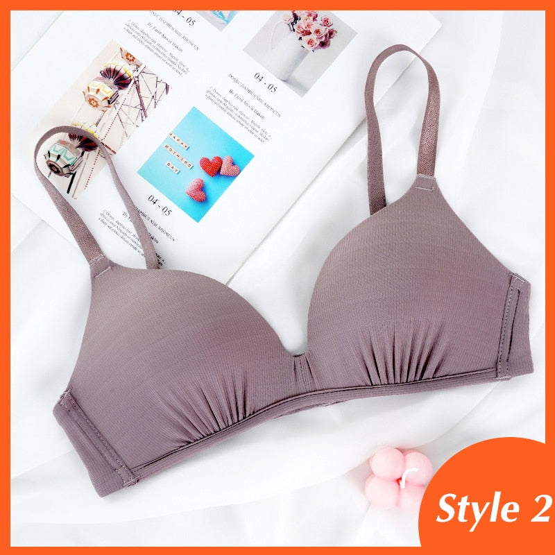 Seamless Bras for Women Push Up A - B cup comfortable  / enter Discount Code  XRSBZPJWKDSK   BUY  4 get 1 FREE  /  FREE  Shipping
